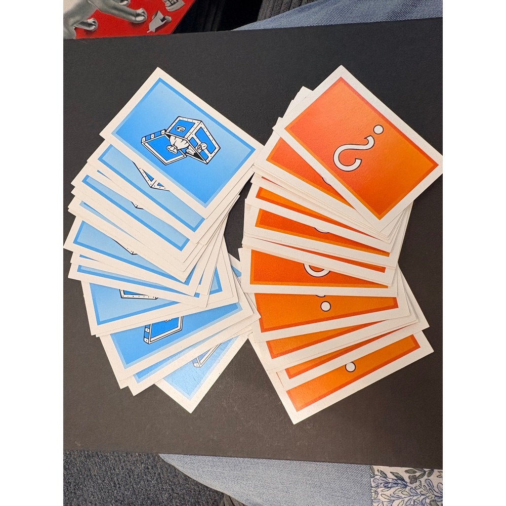 Monopoly Replacement Cards Community Chest and Chance Full Set Vintage 2013